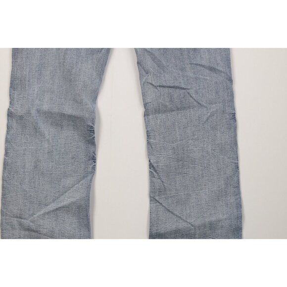 Buckle BKE Mens 28x34 Thick Stitch Stretch Jake Bootcut Denim Jeans Light Wash - Picture 12 of 13